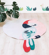 TROPICA - Tapis enfant - Perroquet (rose)